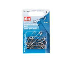 Épingles de Sûreté Acier 34 mm – 16 Pièces - Prym