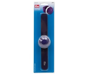 Bracelet Porte-Épingles Sangle Silicone – Violet/Blanc prym