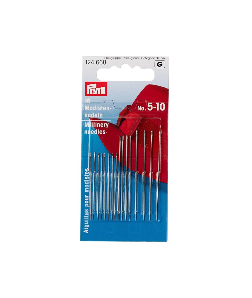 Aiguilles Modiste Assorties n°5-10 – 16 Pièces - Prym