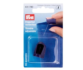 Dé à Coudre Ajustable en Plastique – Adapté aux Ongles Longs - Prym