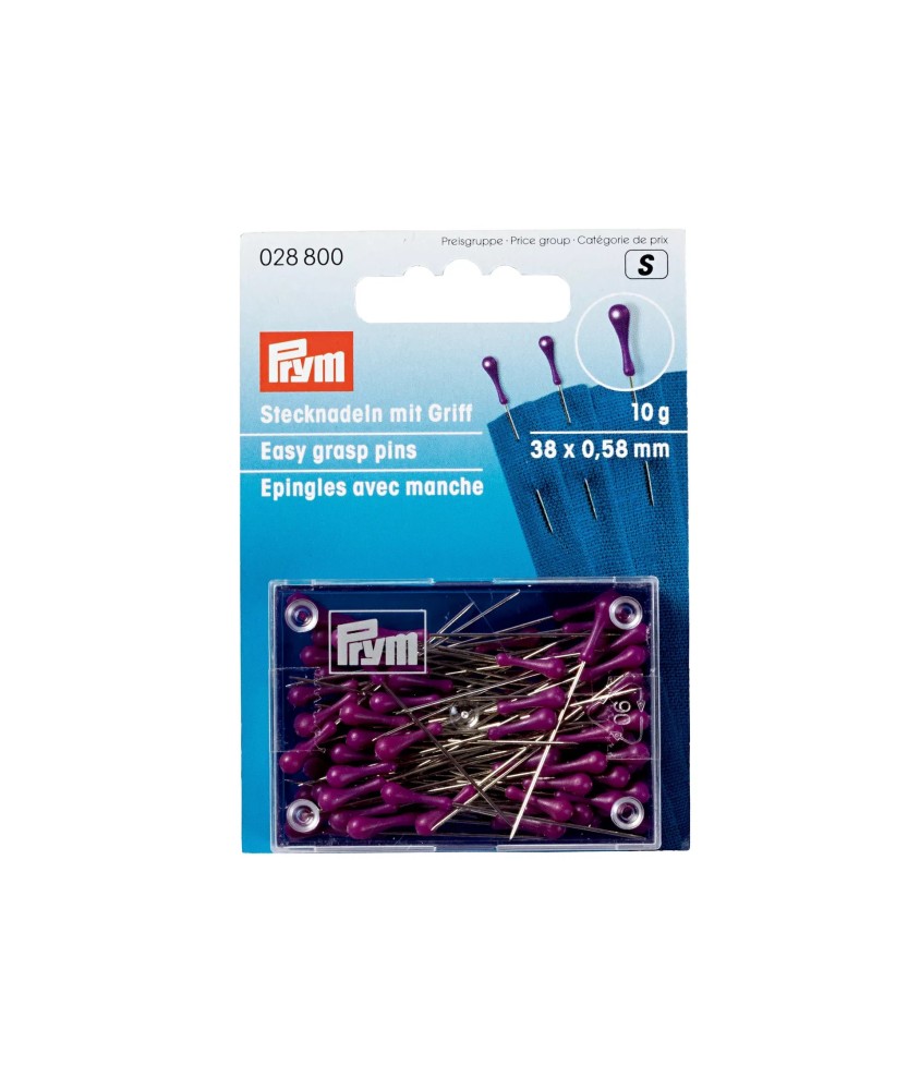 Épingles Easy Grasp Ergonomiques 38×0,58 mm – Prym
