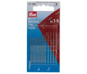 Aiguilles à Coudre Main Longues Assorties n°1-5 – 16 Pièces - Prym