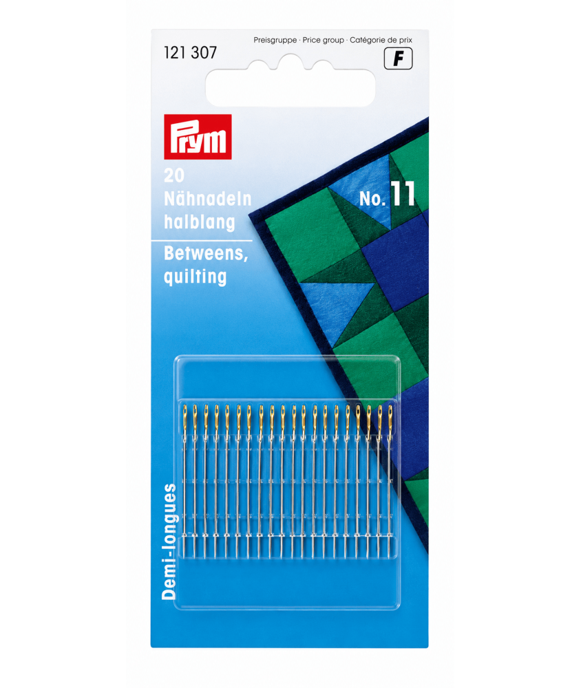 Aiguilles Betweens à coudre – acier trempé, 20 pcs - Prym - No. 11