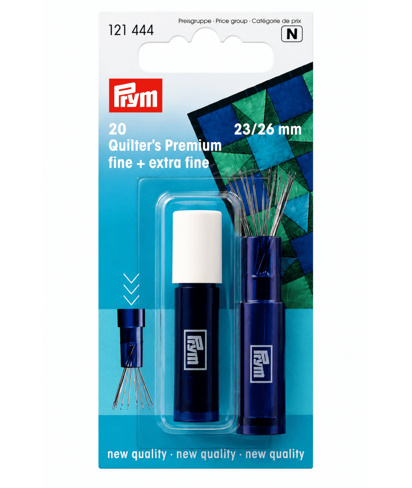 Aiguilles Quilter's Premium – chas argenté 20 pcs - Prym