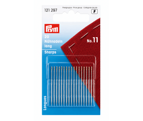 Aiguilles Sharps à coudre – chas doré, 20 pcs - Prym - No. 11