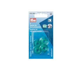 Lot de 4 Canettes Machine à Coudre Crochet Horizontal Ø 21,6 mm - Prym