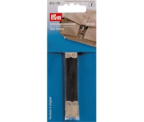 Fermoir à cliquet 85mm – bleu/argent - Prym