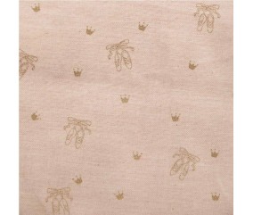 Tissu coton biologique KATIA ballerines or