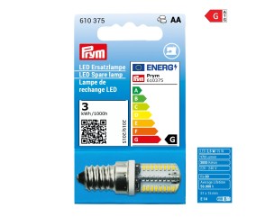 Ampoule LED E14 à vis 2,5W pour machine à coudre - Prym
