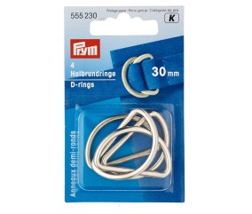 Lot de 4 Demi-anneaux 30 mm - Prym