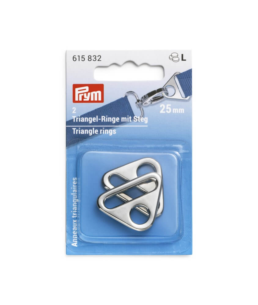 Lot de 2 Anneaux Triangulaire Metal 25 mm - Prym