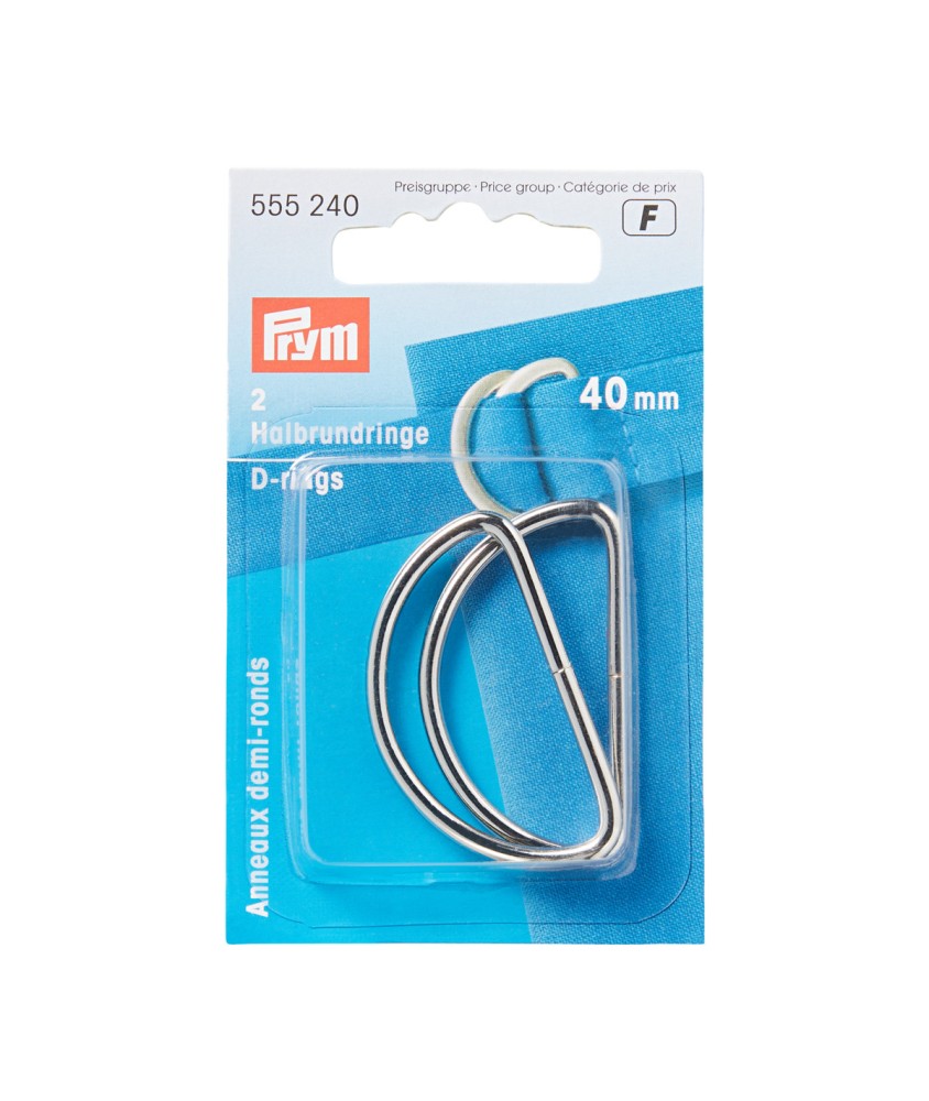 Lot de 2 Demi-Anneau Metal 40 mm - Prym