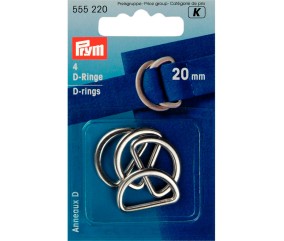 Lot de 4 Demi-Anneaux 20mm...