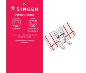 Semelle Multiligne Transparente Couture Parallele Attache Clic