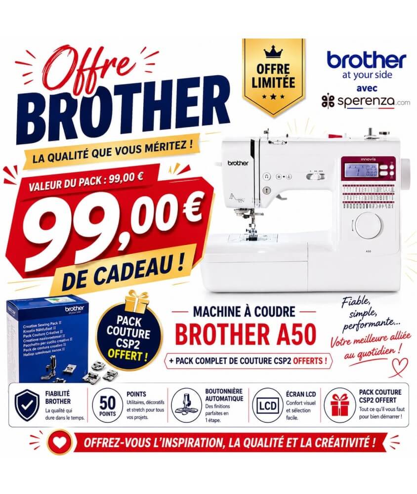 Machine à coudre Brother Innov-is A50