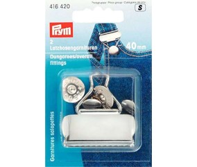 Lot de 2 Garnitures de Fermeture pour Salopette (30/40 mm) - Prym