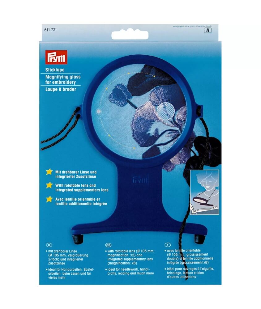 Loupe à broder avec cordon tour de cou – Prym