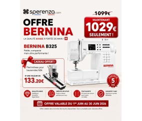 Machine à coudre Bernina B325 New OFFRE PROMOTION SOLDES pas cher cadeau pieds #3A offert