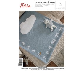 E-MODELE BEBE - COUVERTURE GAETANNE - PHILDAR