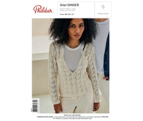 E-MODELE FEMME - GILET GINGER - PHILDAR
