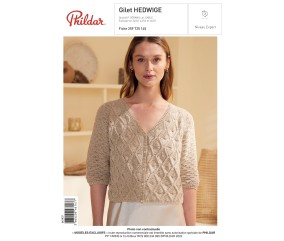 E-MODELE FEMME - GILET HEDWIGE - PHILDAR