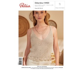 E-MODELE FEMME - DEBARDEUR HINDI - PHILDAR