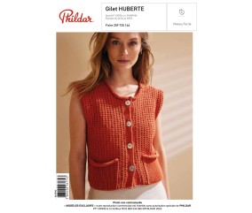 E-MODELE FEMME - GILET HUBERTE - PHILDAR