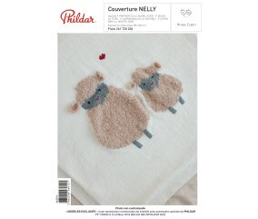 E-MODELE BEBE - COUVERTURE NELLY - PHILDAR