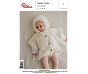 E-MODELE BEBE - PONCHO NAEL - PHILDAR