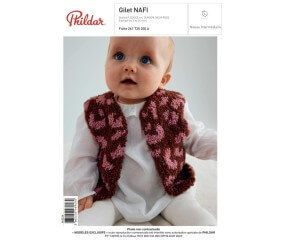 E-MODELE BEBE - GILET NAFI - PHILDAR