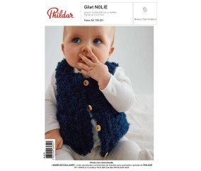 E-MODELE BEBE - GILET NOLIE - PHILDAR