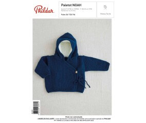 E-MODELE BEBE - PALETOT NOAH - PHILDAR