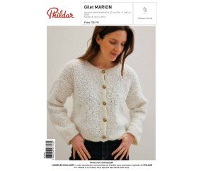 E-MODELE FEMME - GILET MARION - PHILDAR