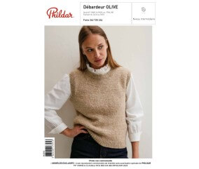 E-MODELE FEMME - DEBARDEUR OLIVE - PHILDAR