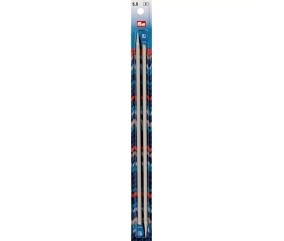 Aiguilles à tricoter à boule en aluminium gris 30 cm – Prym
