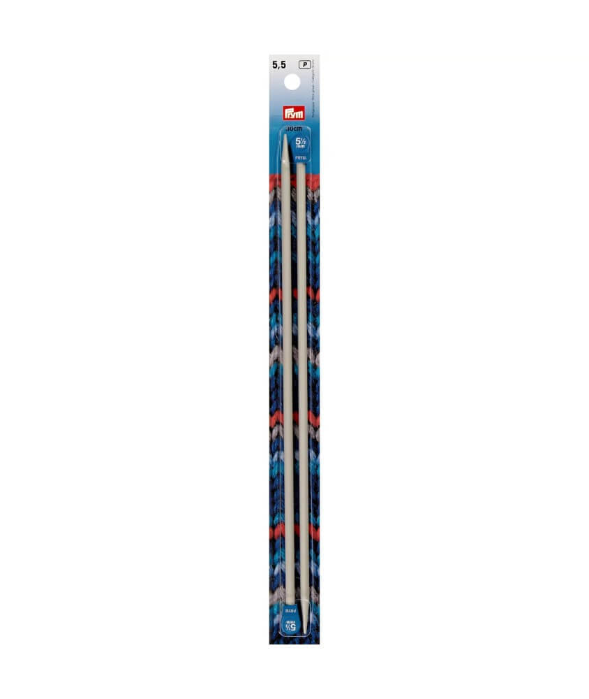 Aiguilles à tricoter à boule en aluminium gris 30 cm – Prym