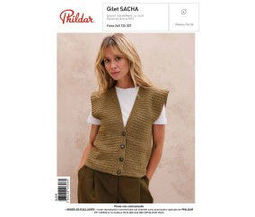 Patron Gilet SACHA au crochet