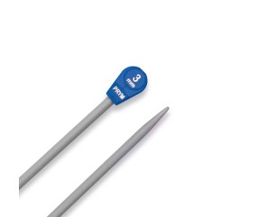Lot de 2 Aiguilles à tricoter à boule en aluminium gris 30 cm N°2 à 7 – Prym - 3 - vue 5