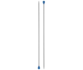 Lot de 2 Aiguilles à tricoter à boule en aluminium gris 30 cm N°2 à 7 – Prym - 3 - vue 6