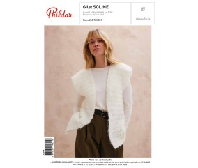 Patron Gilet SOLINE au crochet