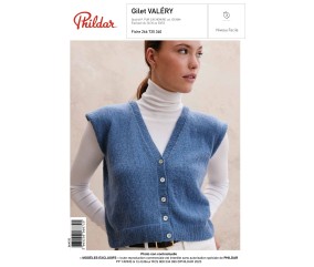 E-modèle Gilet VALÉRY Phildar
