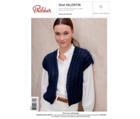 E-modèle Gilet VALENTIN Phildar