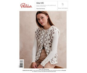 E-modèle Gilet VIC Phildar
