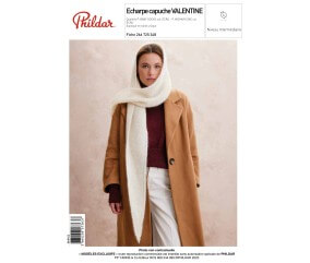 E-modèle Echarpe capuche VALENTINE Phildar
