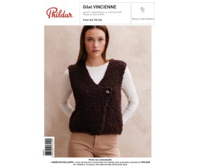 E-modèle Gilet VINCIENNE Phildar
