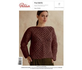 E-modèle Pull BAYA au crochet Phildar
