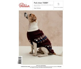 E-modèle Pull chien TOBBY Phildar