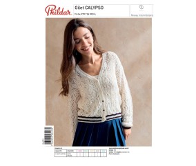 E-modèle Gilet CALYPSO Phildar