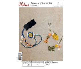 E-modèle Dragonne et Charms GIGI au crochet Phildar