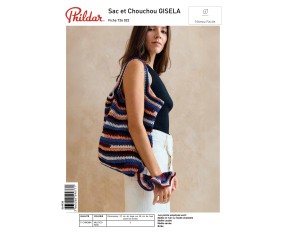 E-modèle Sac et Chouchou GISELA au crochet Phildar
